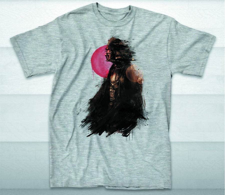 Star Wars Vader Painting Grey Heather T-Shirt Large