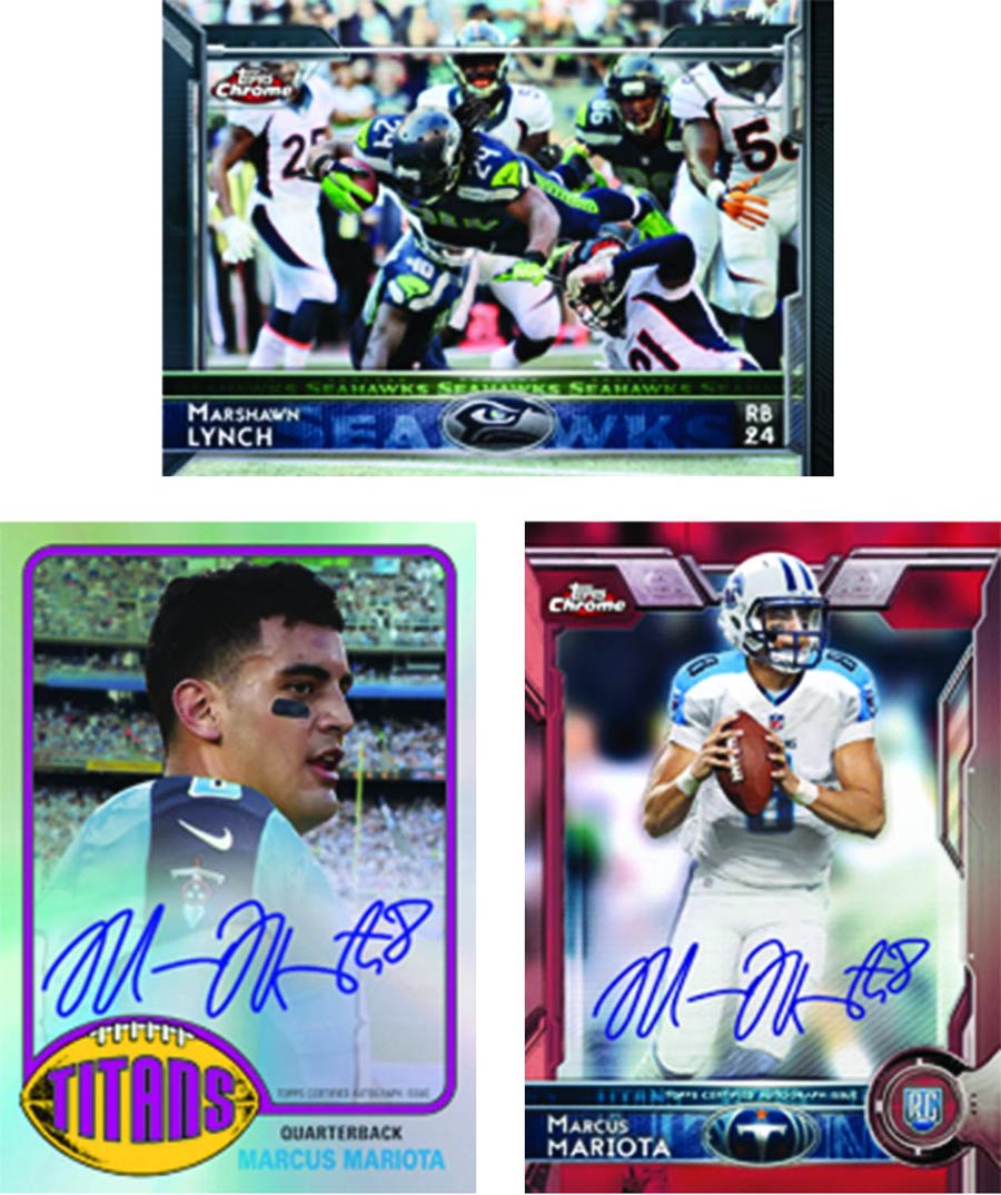 Topps 2015 Chrome Football Trading Cards Box