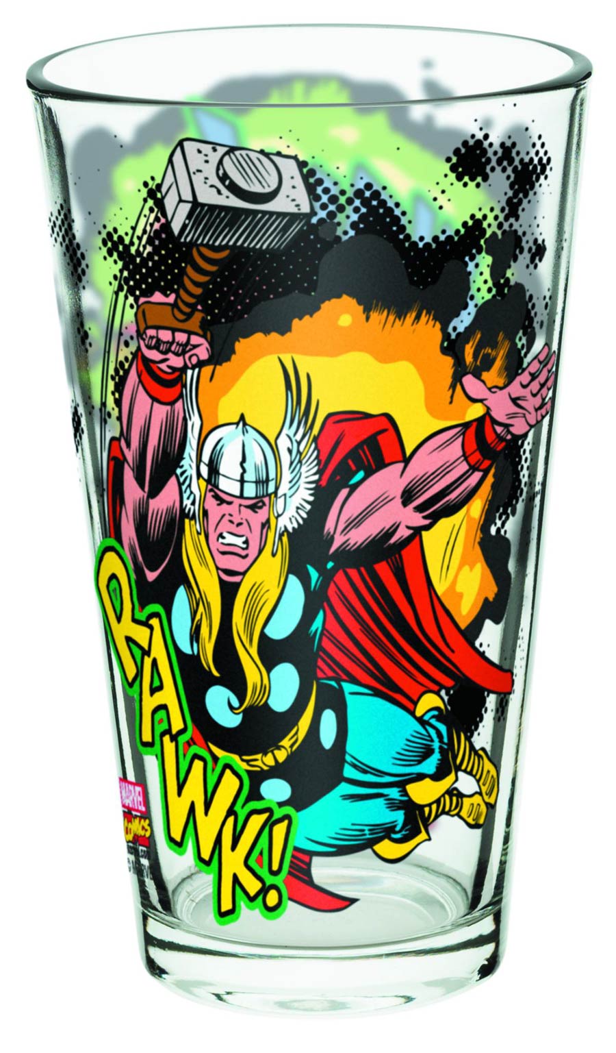 Marvel Heroes 16-Ounce Glass - Iron Man And Thor