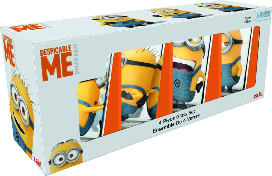 Minions Juice Glasses 4-Piece Set