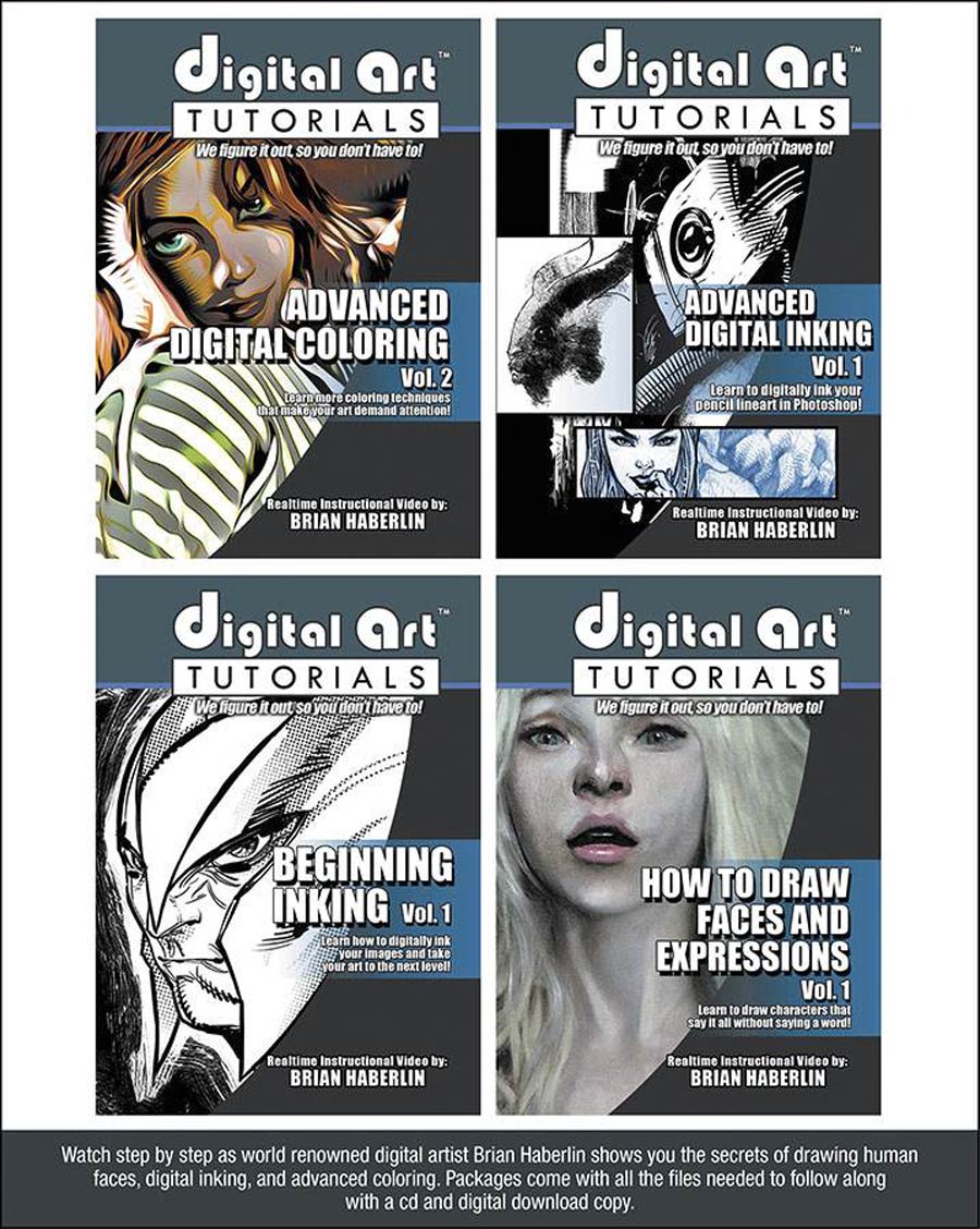 Digital Art Tutorials Set Of 4 CD-ROM