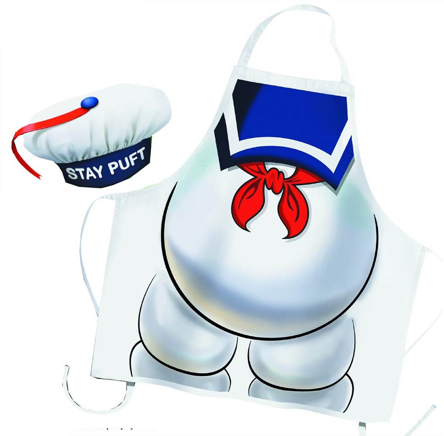 Ghostbusters Stay Puft Apron & Chef Hat