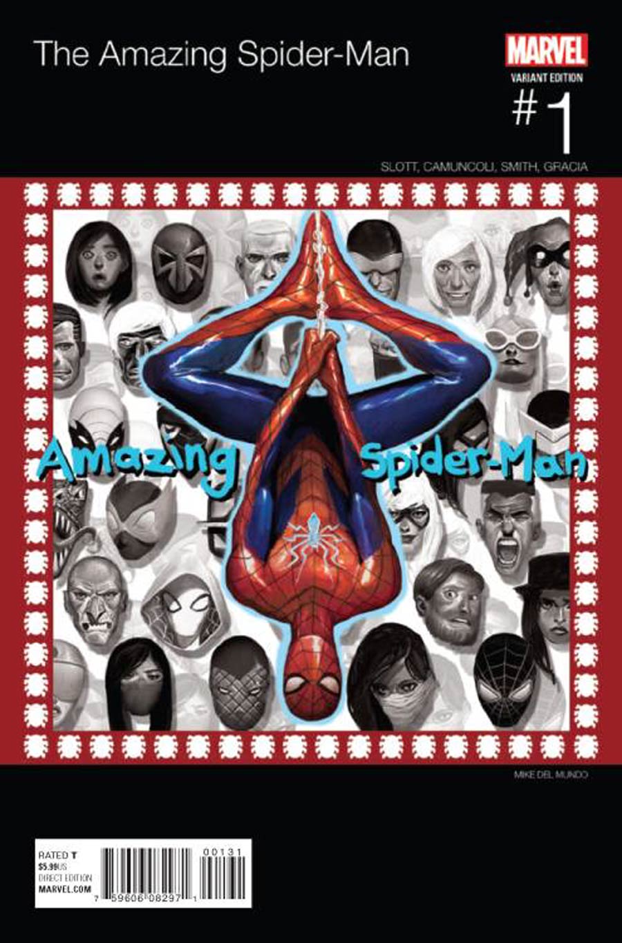 Amazing Spider-Man Vol 4 #1 Cover C Variant Mike Del Mundo Marvel Hip-Hop Cover