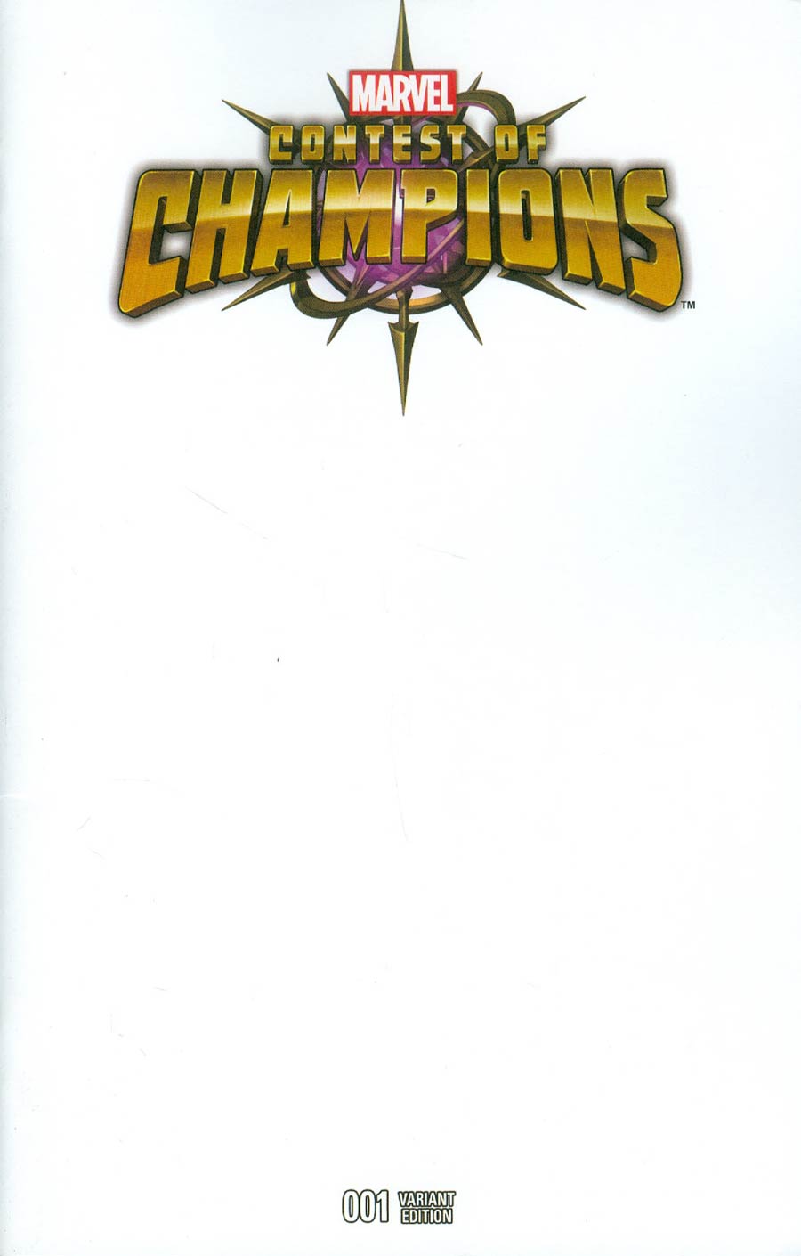 Contest Of Champions Vol 3 #1 Cover F Variant Blank Cover