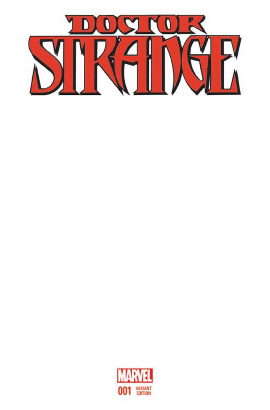 Doctor Strange Vol 4 #1 Cover F Variant Blank Cover
