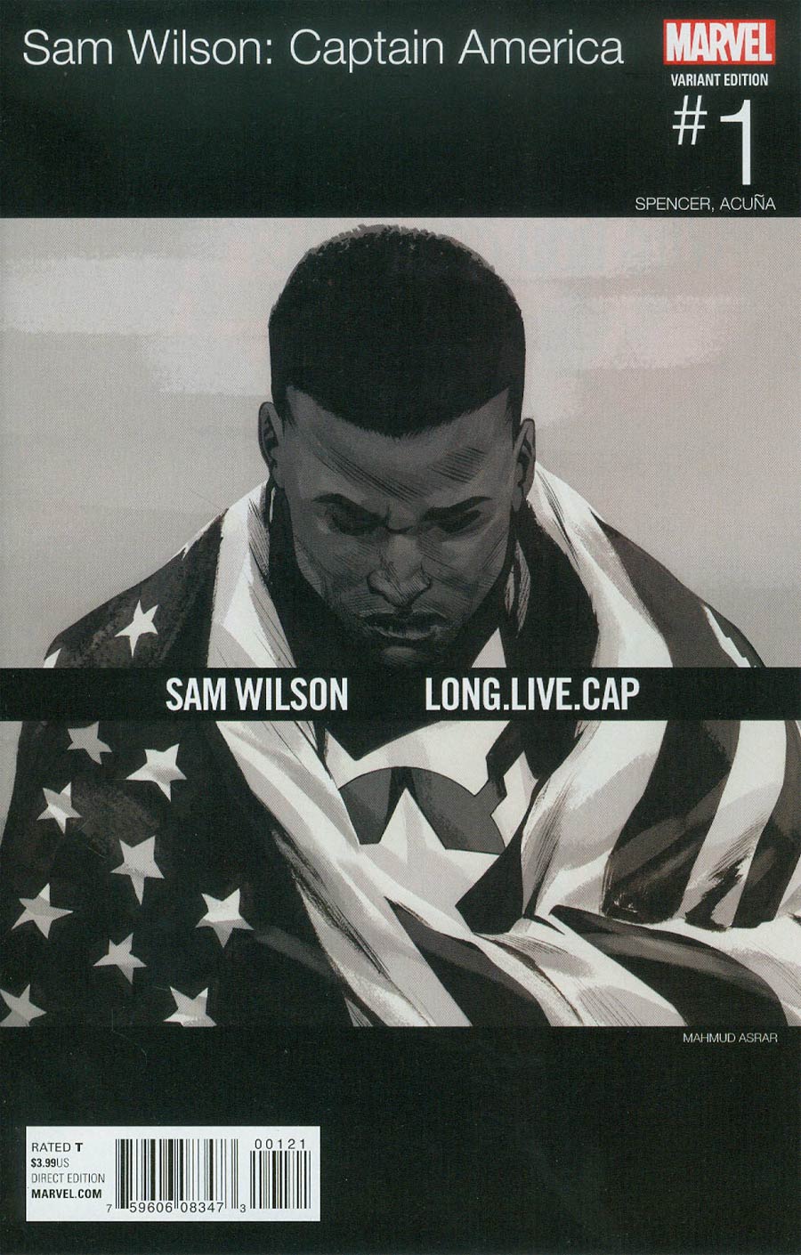 Captain America Sam Wilson #1 Cover B Variant Mahmud Asrar Marvel Hip-Hop Cover