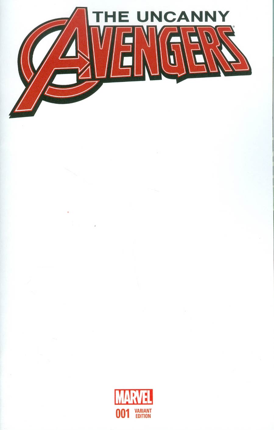 Uncanny Avengers Vol 3 #1 Cover C Variant Blank Cover