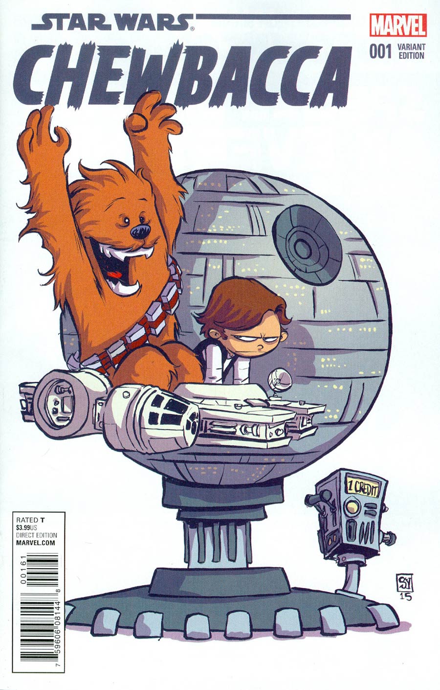 Chewbacca #1 Cover B Variant Skottie Young Baby Cover