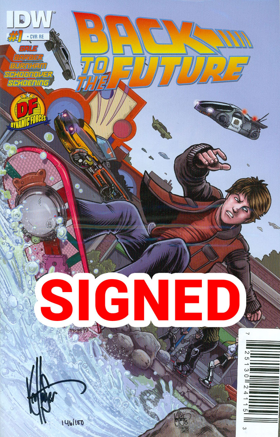 Back To The Future Vol 2 #1 Cover G DF Exclusive Ken Haeser Variant Cover Signed By Ken Haeser