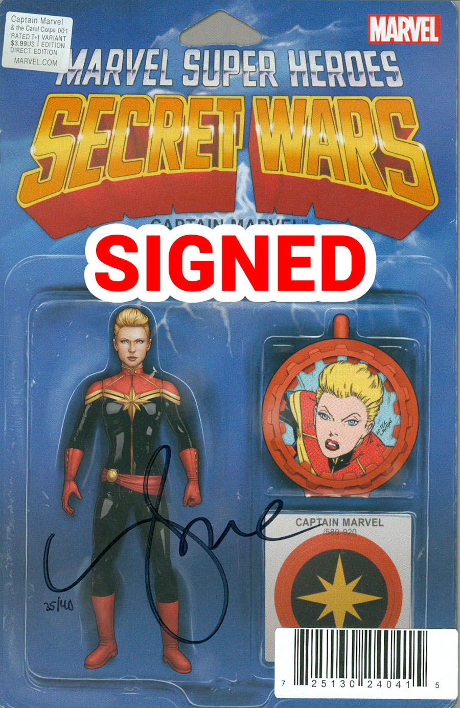 Captain Marvel And The Carol Corps #1 Cover G DF John Tyler Christopher Variant Cover Signed By Kelly Sue DeConnick (Secret Wars Warzones Tie-In)