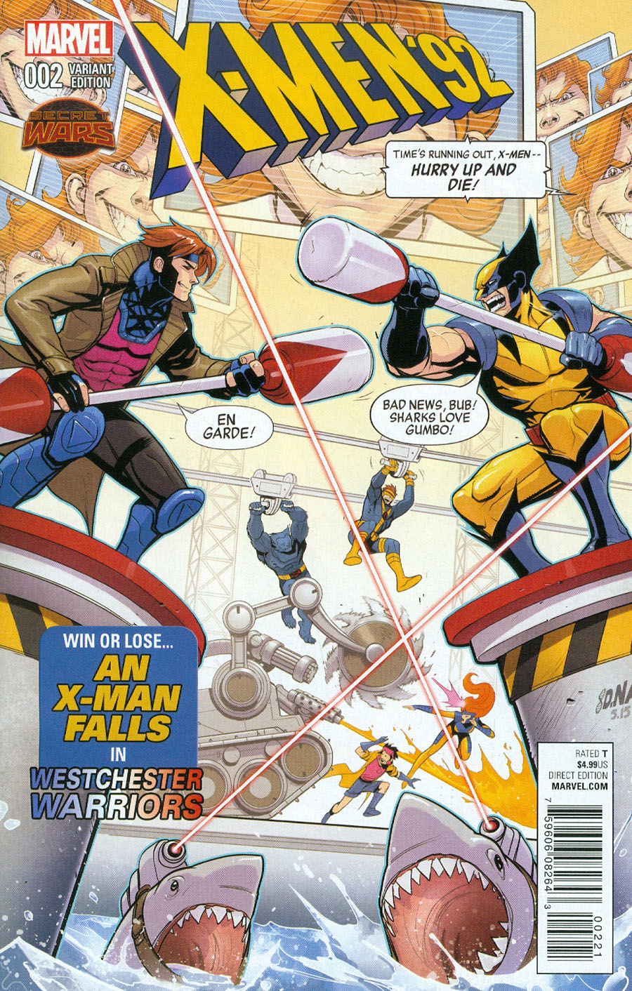 X-Men 92 #2 Cover B Incentive Variant Cover (Secret Wars Warzones Tie-In)