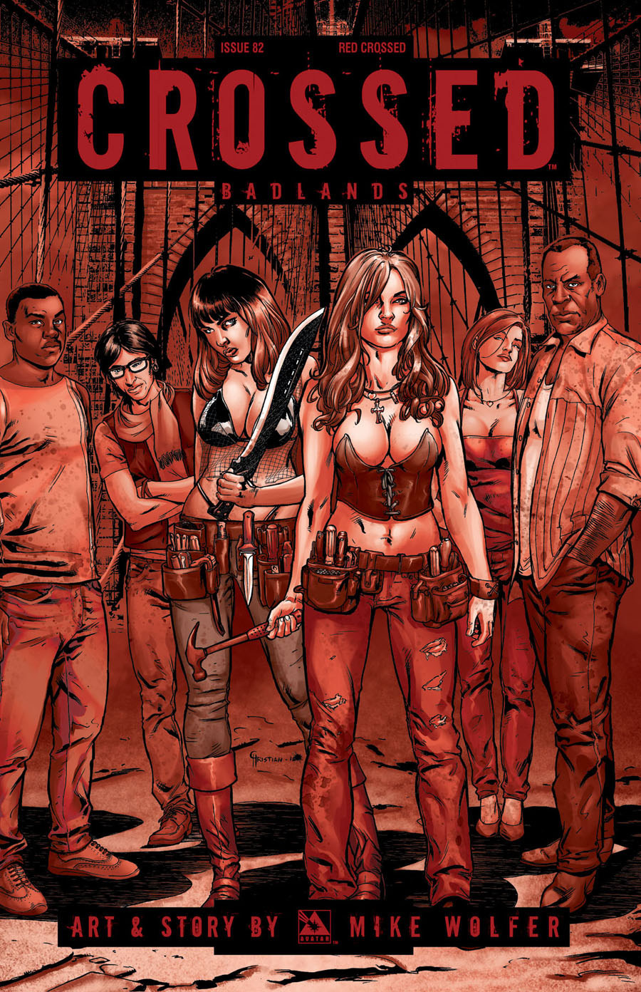 Crossed Badlands #82 Cover F Incentive Red Crossed Edition