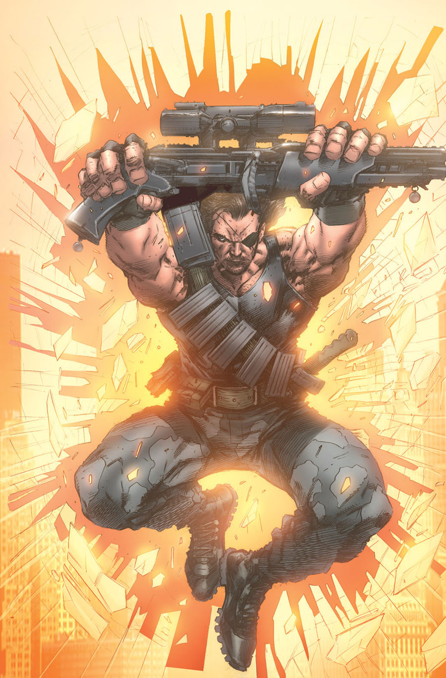 Escape From New York #8 Cover C Incentive Trevor Hairsine Virgin Variant Cover