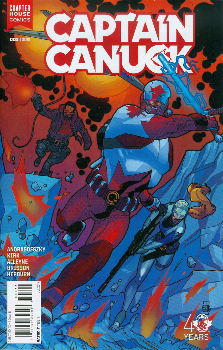 Captain Canuck Vol 2 #3 Cover B Regular Leonard Kirk Cover
