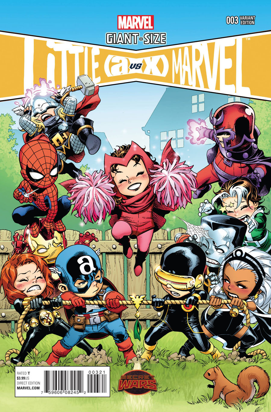 Giant-Size Little Marvel AvX #3 Cover B Incentive Jim Cheung Variant Cover (Secret Wars Warzones Tie-In)