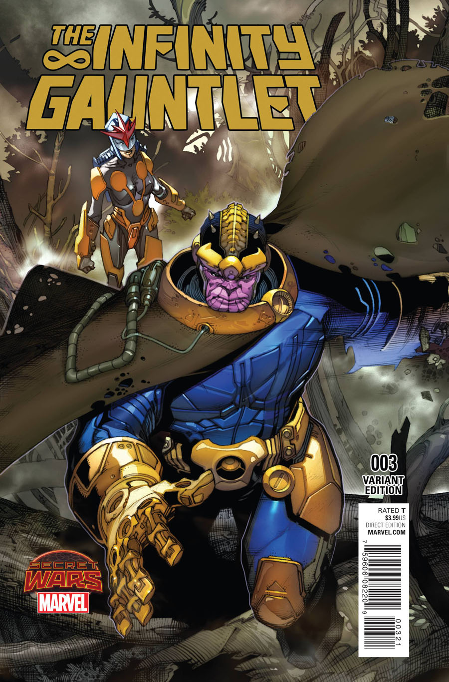 Infinity Gauntlet Vol 2 #3 Cover B Incentive Variant Cover (Secret Wars Warzones Tie-In)