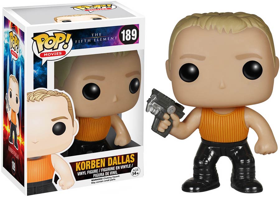 POP Movies 189 The Fifth Element Korben Dallas Vinyl Figure