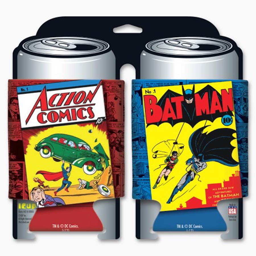 DC Comics Huggie 2-Pack Superman Batman 1st Issue Comic Cover