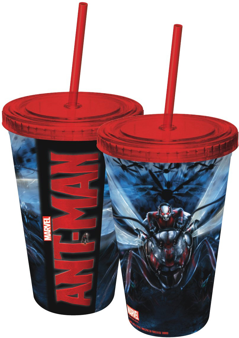 Marvel Comics Cup With Straw - Ant-Man Ride