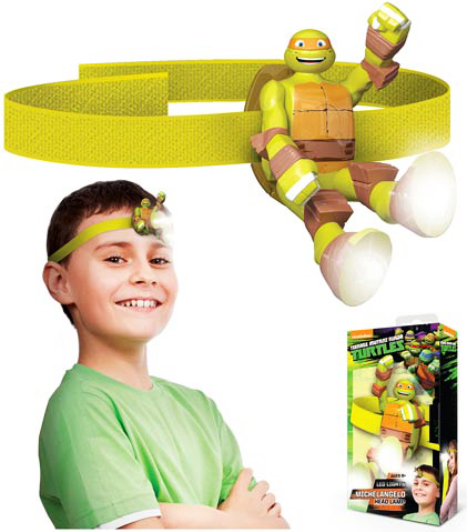 Teenage Mutant Ninja Turtles LED Head Lamp TMNT Michelangelo