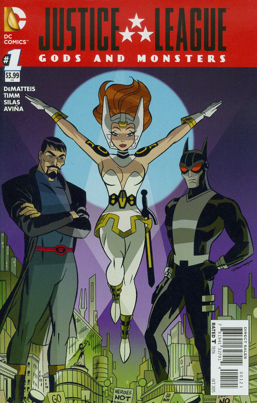 Justice League Gods And Monsters #1 Cover B Incentive Darwyn Cooke Variant Cover