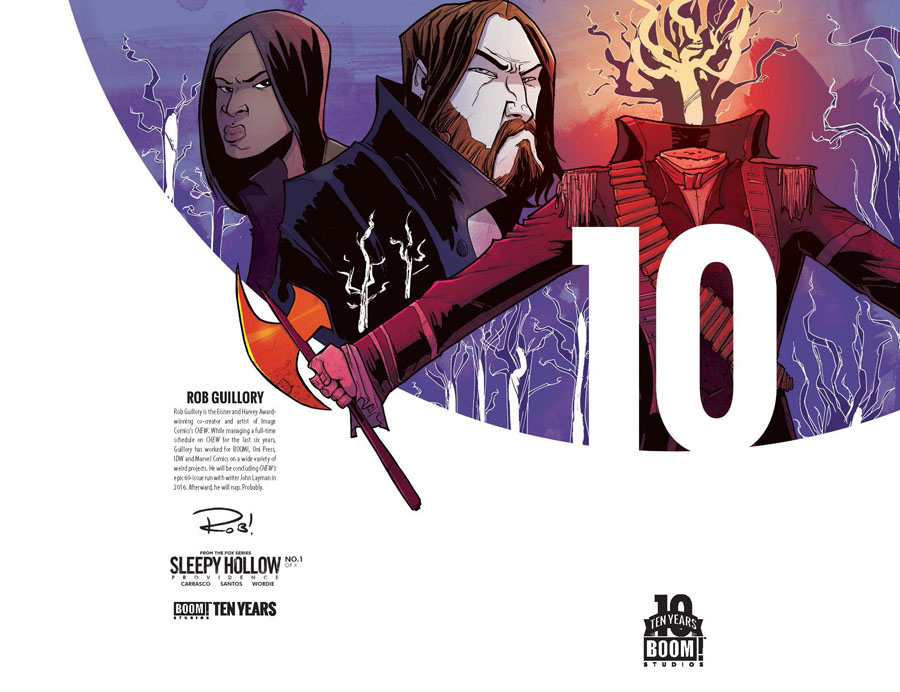 Sleepy Hollow Providence #1 Cover C Incentive Rob Guillory BOOM 10 Years Anniversary Virgin Variant Cover