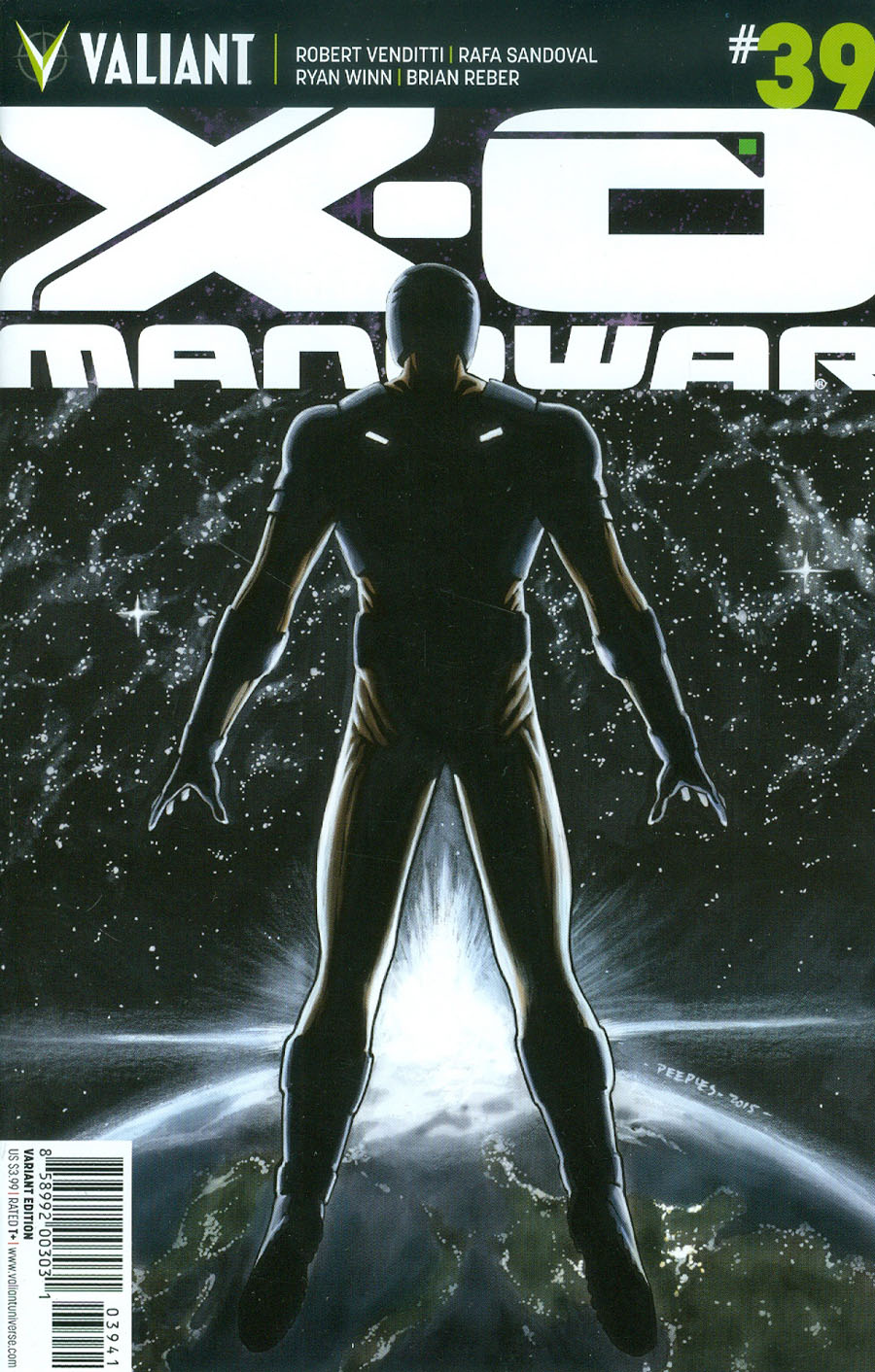 X-O Manowar Vol 3 #39 Cover D Incentive Brent Peeples Variant Cover