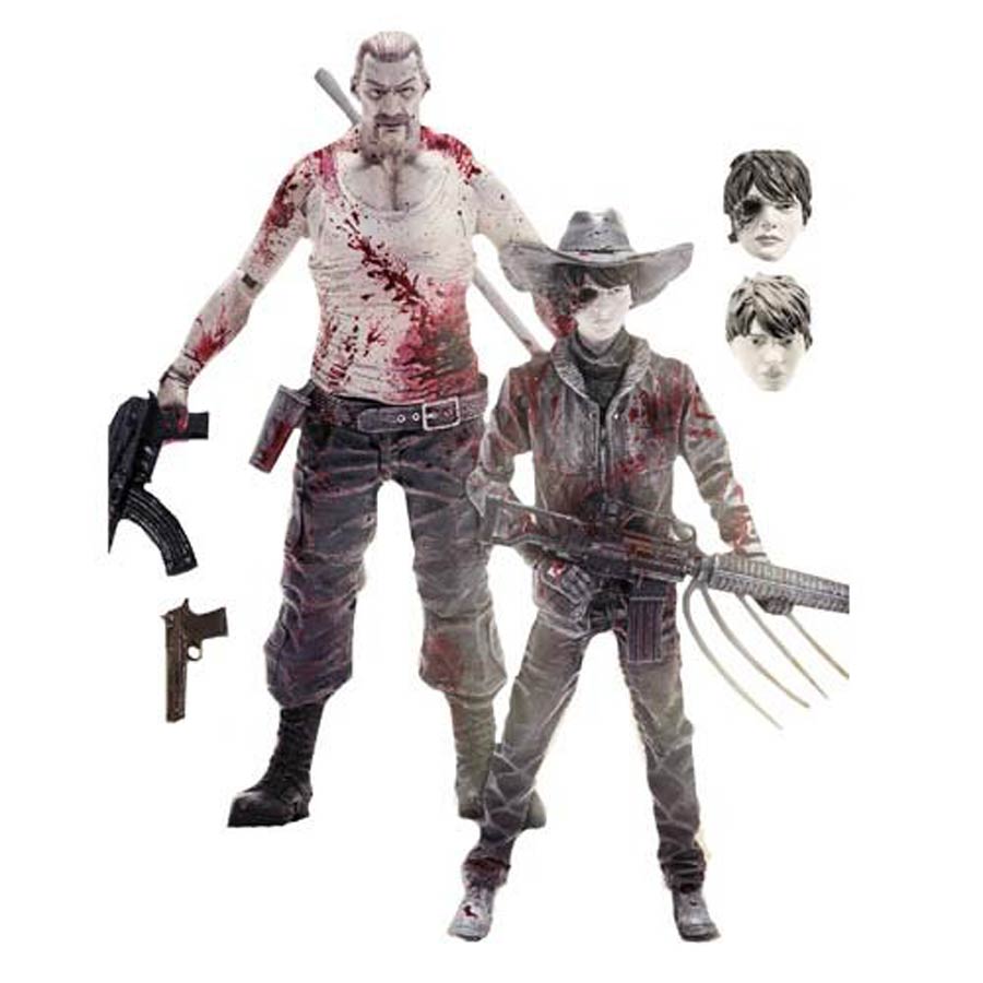 Walking Dead Comic Series 4 Carl Grimes & Abraham Ford Previews Exclusive 2-Pack Action Figure