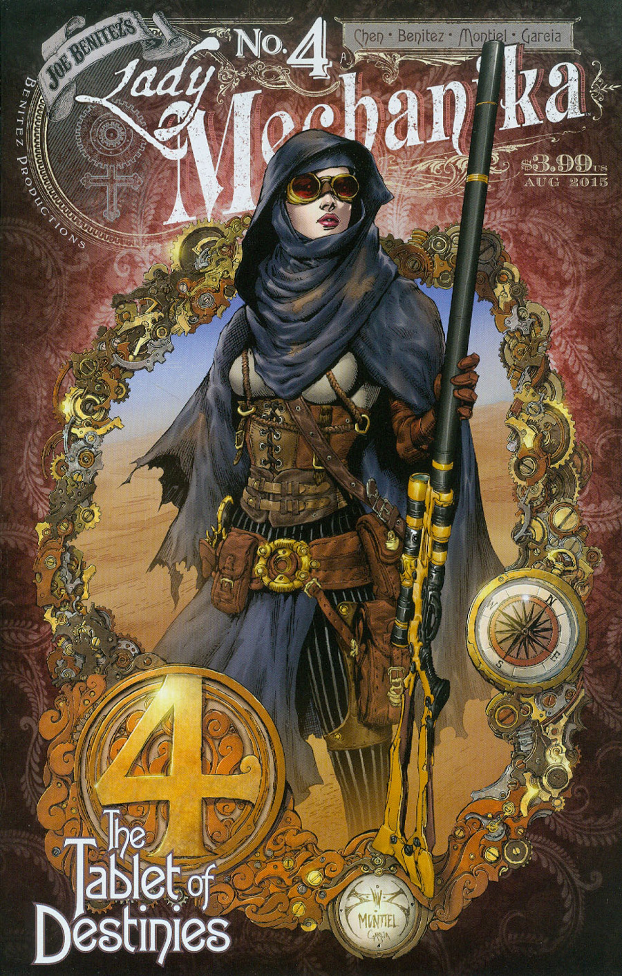 Lady Mechanika Tablet Of Destinies #4 Cover A Regular Joe Benitez Martin Montiel And Mike Garcia Cover