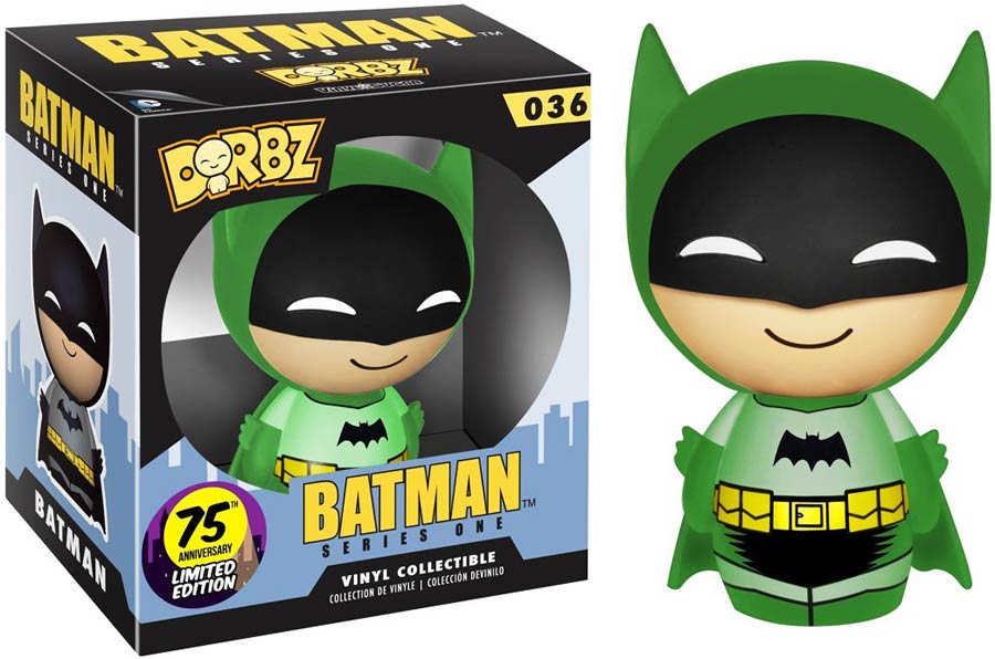 Dorbz 036 Batman 75th Anniversary Green Rainbow Batman Vinyl Figure
