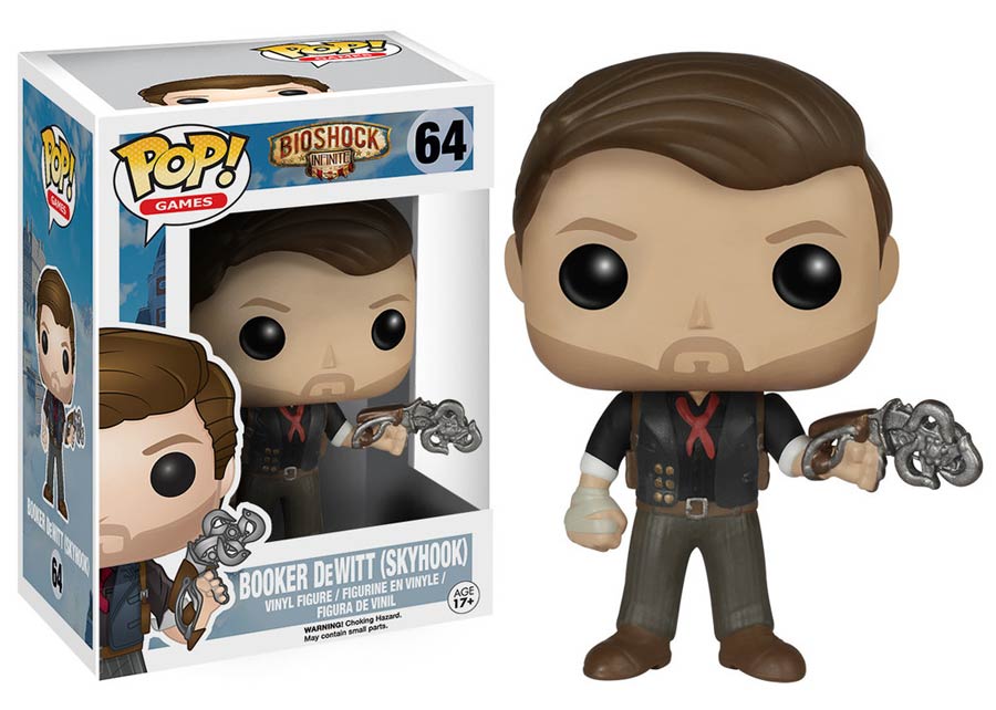 POP Games 64 Bioshock Infinite Booker DeWitt Skyhook Vinyl Figure