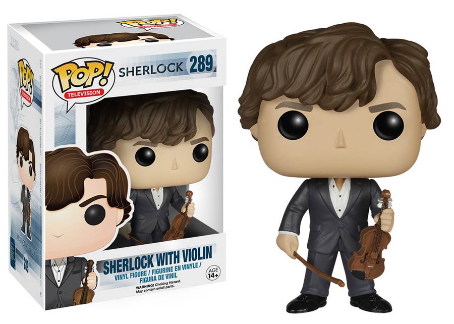 POP Television 289 Sherlock Sherlock Holmes With Violin Vinyl Figure