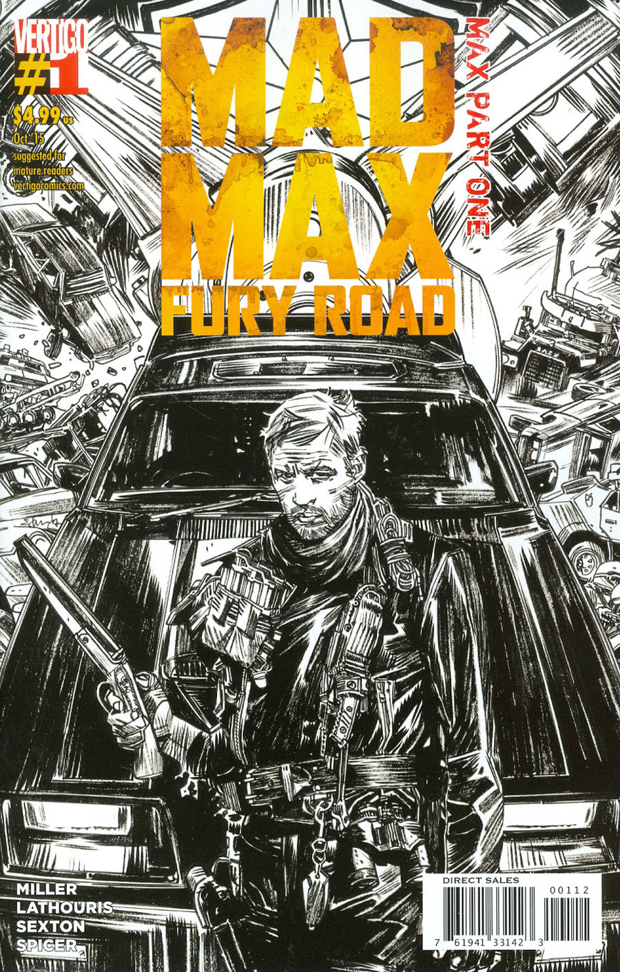 Mad Max Fury Road Mad Max #1 Cover C 2nd Ptg Tommy Lee Edwards Variant Cover