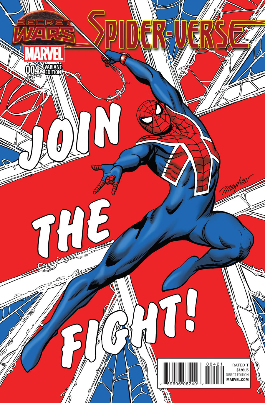 Spider-Verse Vol 2 #4 Cover B Incentive Mike Mayhew Variant Cover (Secret Wars Warzones Tie-In)