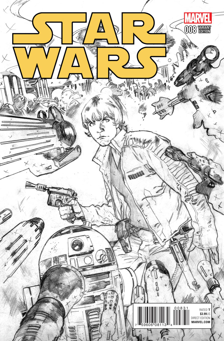 Star Wars Vol 4 #8 Cover D Incentive Stuart Immonen Sketch Cover