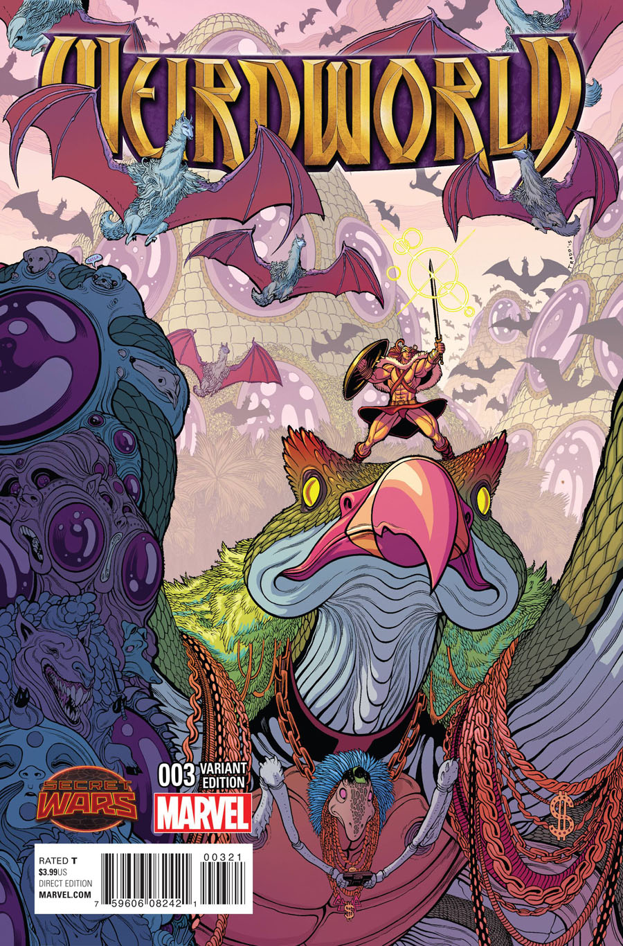 Weirdworld #3 Cover B Incentive Tradd Moore Variant Cover (Secret Wars Warzones Tie-In)