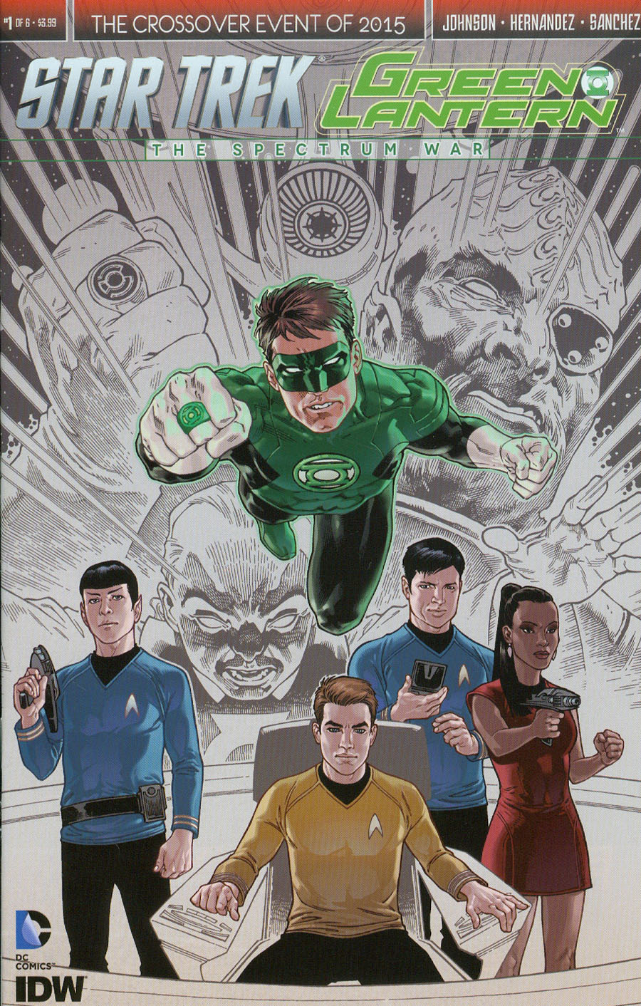 Star Trek Green Lantern #1 Cover P 2nd Ptg Gabriel Rodriguez Variant Cover
