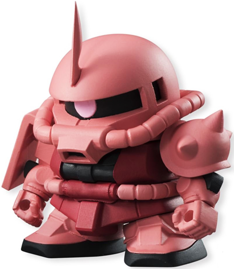 Build Model Gundam Vol 2 #6 MS-06S Zaku II (Red) Figure