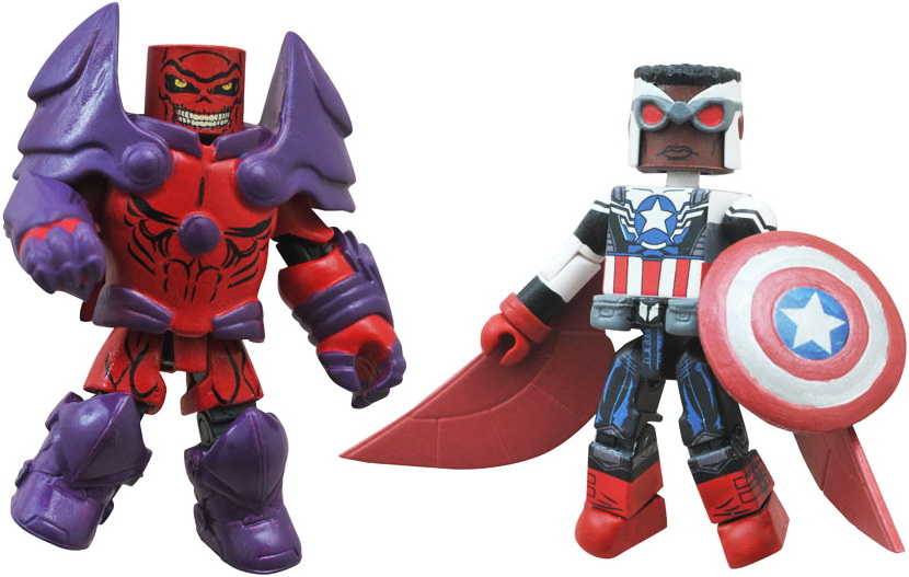 Marvel Minimates Series 62 AXIS Sam Wilson As Captain America & Red Onslaught 2-Pack