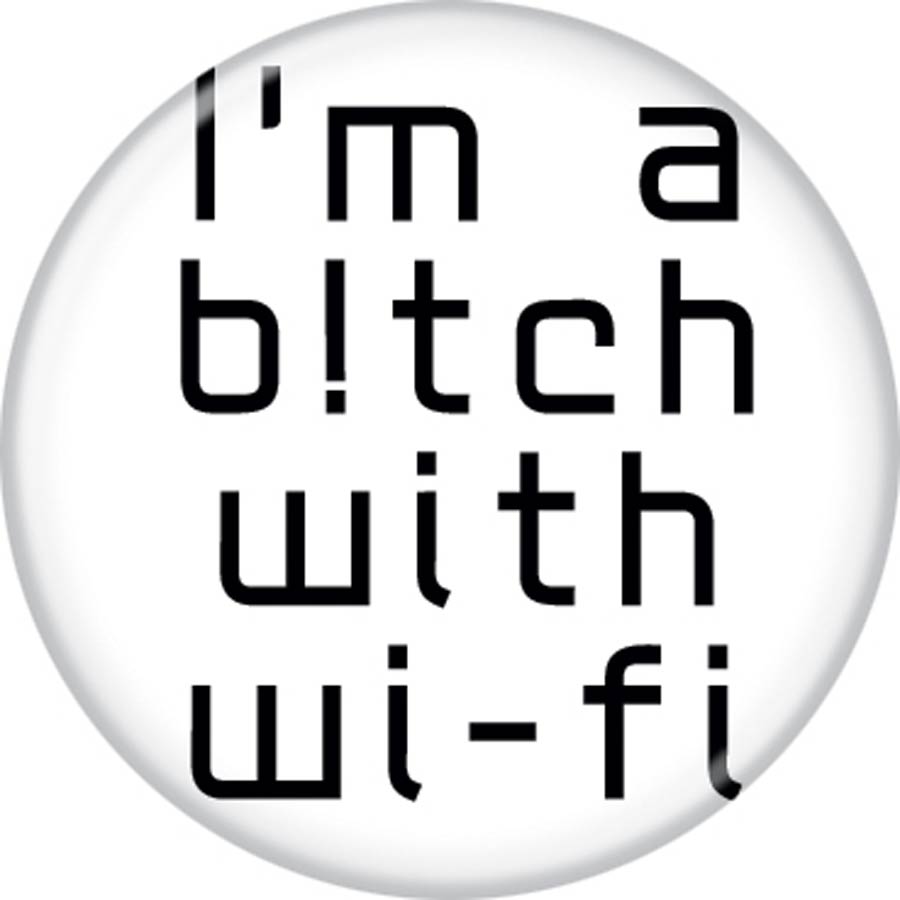 Arrow TV 1.25-inch Button - Bitch With Wifi (84719)