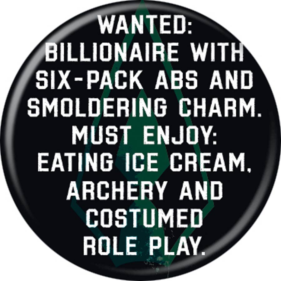 Arrow TV 1.25-inch Button - Wanted (84720)