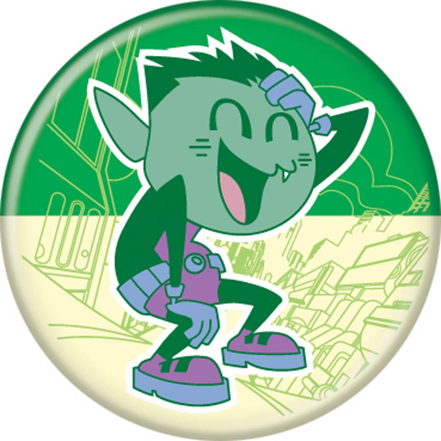 Teen Titans 1.25-Inch Button - Beast Green (84809)