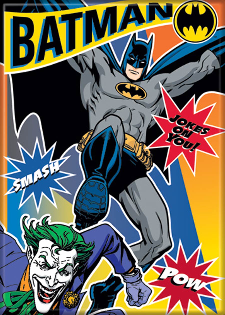 DC Comics 2.5x3.5-inch Magnet - Batman And Joker Jokes On You (71748DC)