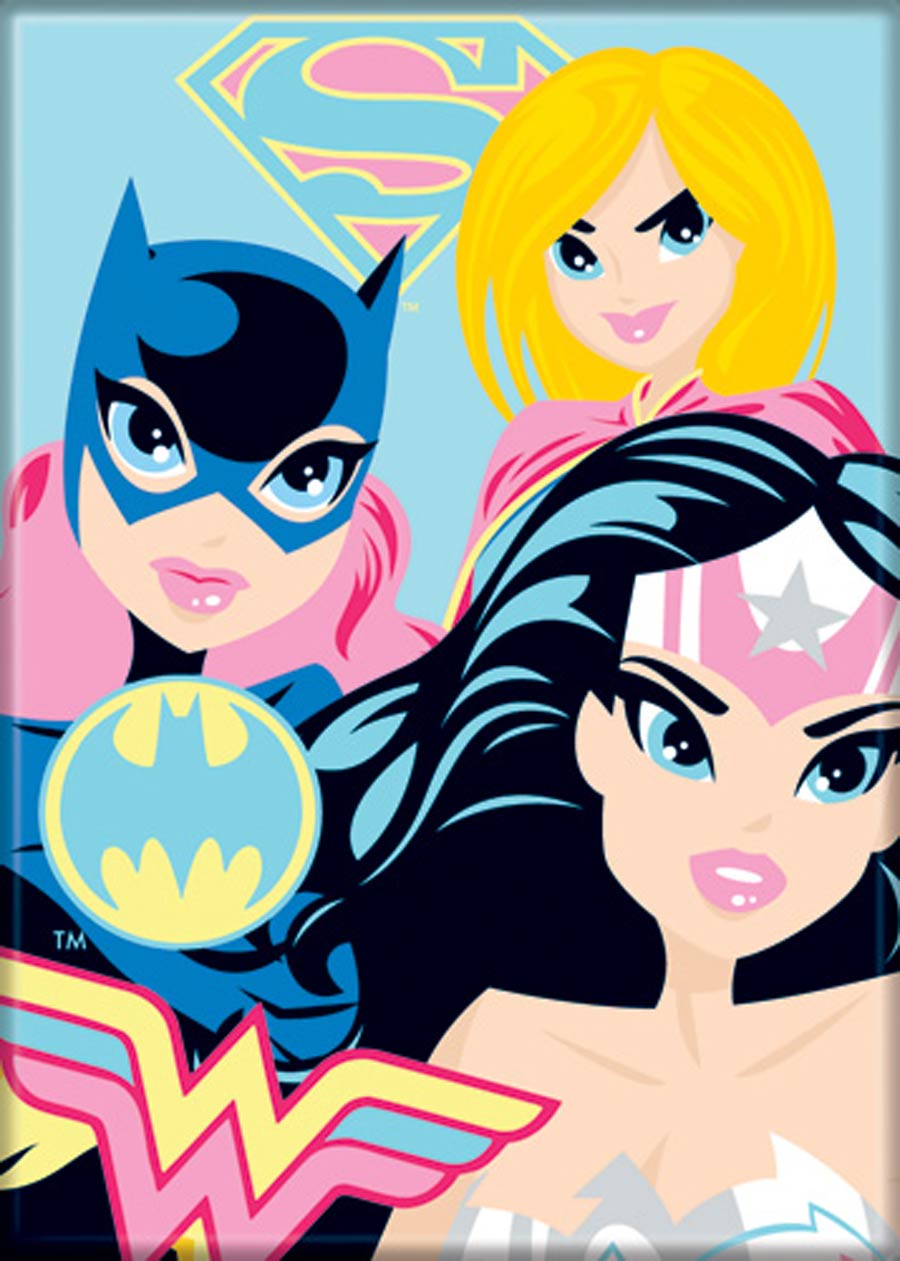 DC Comics 2.5x3.5-inch Magnet - Wonder Woman Batgirl And Supergirl (71764DC)