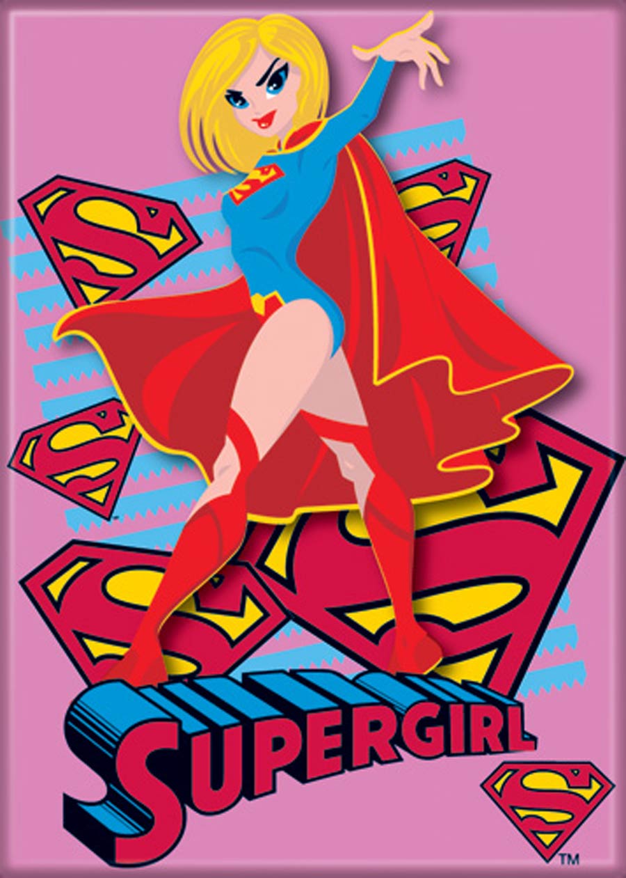 DC Comics 2.5x3.5-inch Magnet - Supergirl Cartoon (71766DC)