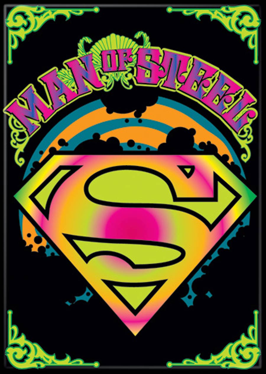 DC Comics 2.5x3.5-inch Magnet - Superman Logo Psychedelic (71777DC)