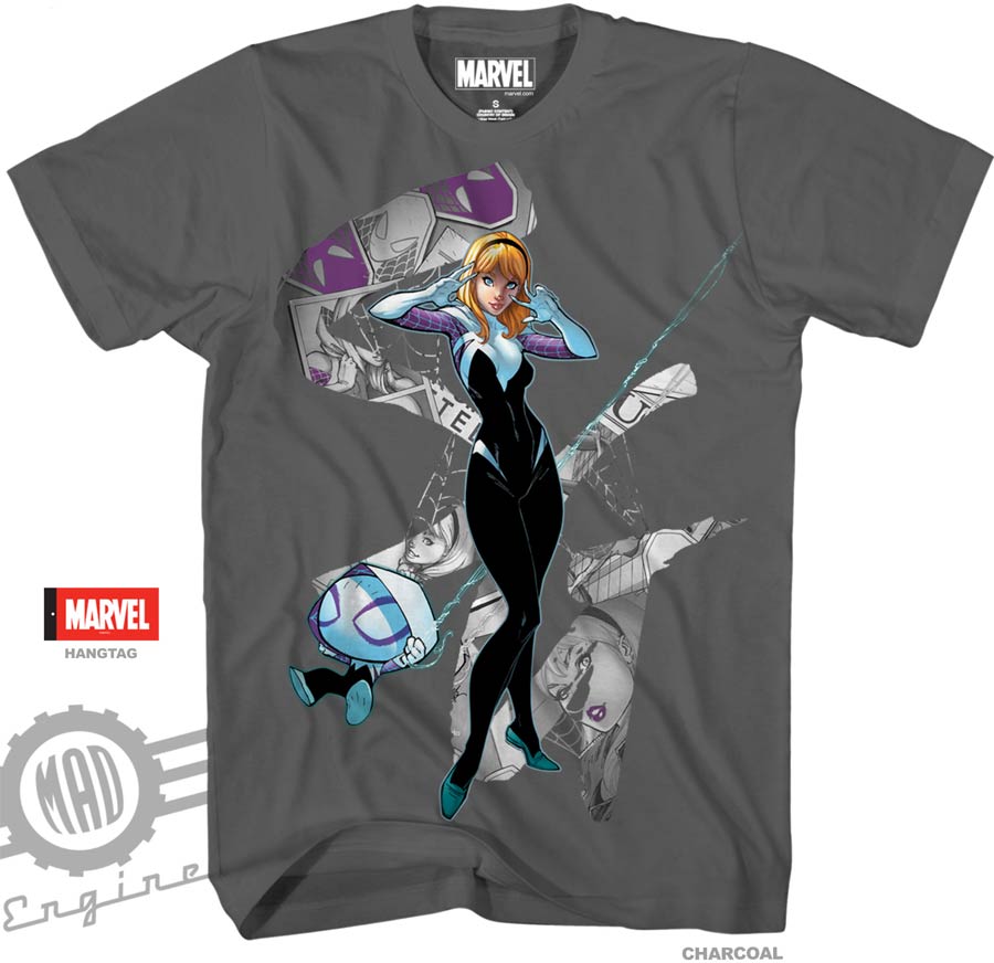 Spider-Gwen By J Scott Campbell Midtown Exclusive T-Shirt Large