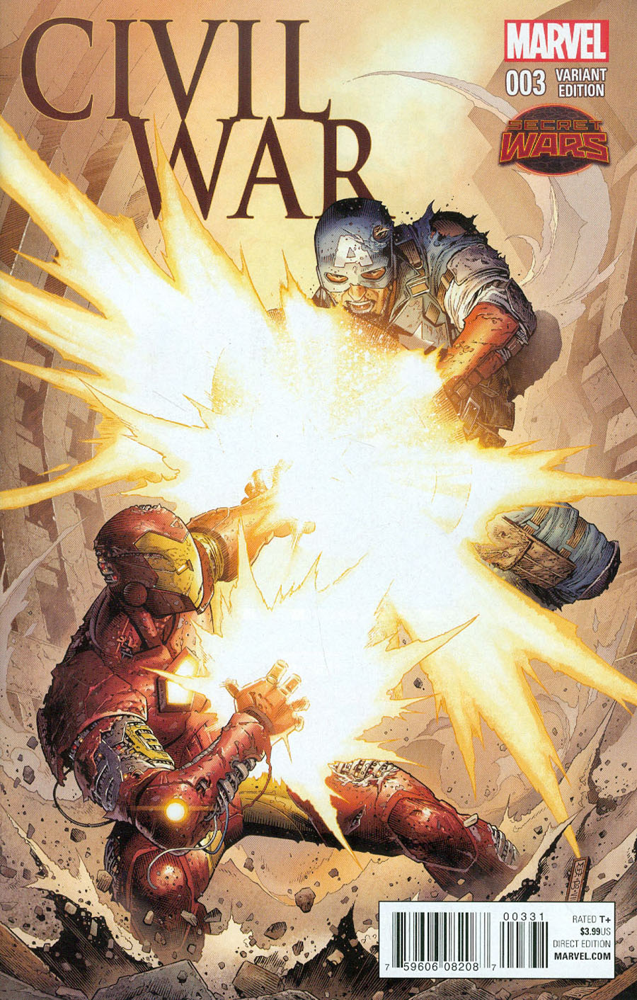 Civil War (Secret Wars) #3 Cover C Incentive Variant Cover (Secret Wars Warzones Tie-In)