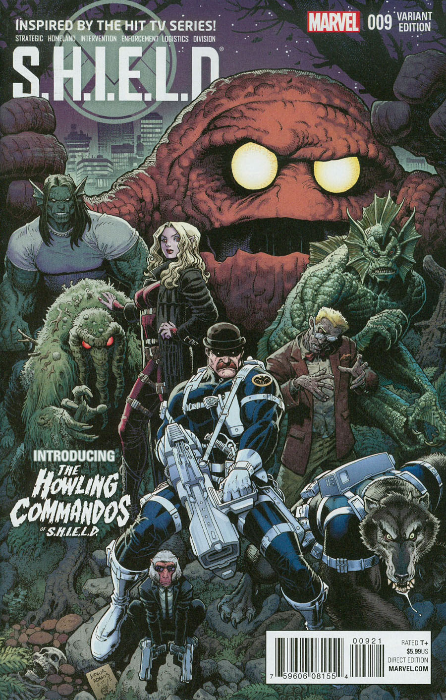 S.H.I.E.L.D. Vol 4 #9 Cover B Incentive Arthur Adams Howling Commandos Variant Cover