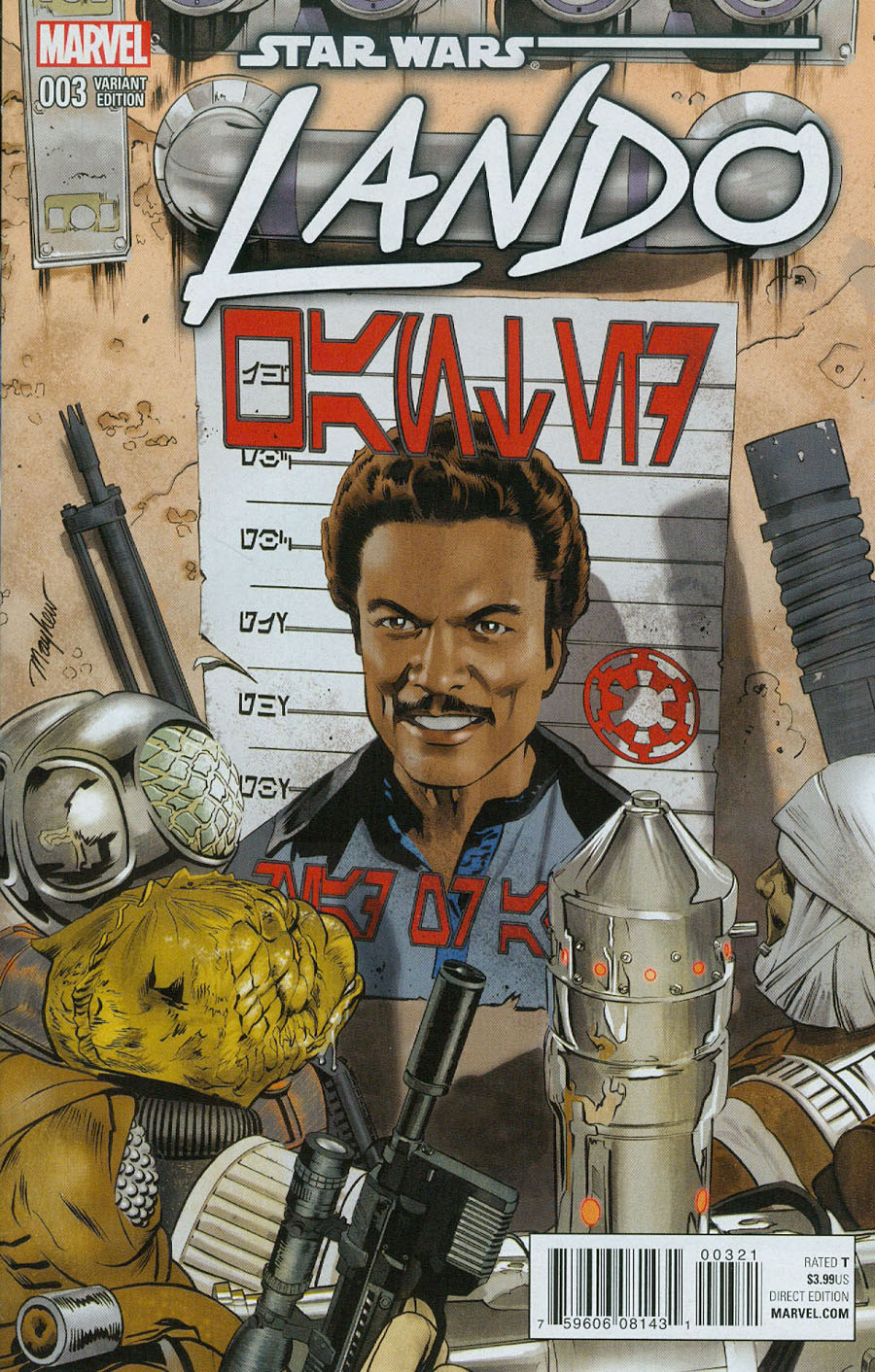 Star Wars Lando #3 Cover B Incentive Variant Cover